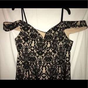 Black and gold dress